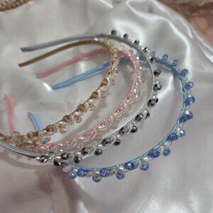Crystal and Faux Pearl Headband